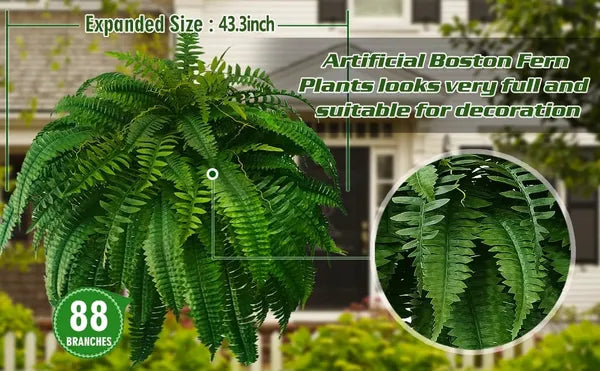 Last Day 65% OFFš„UV Resistant Lifelike Artificial Boston Fern