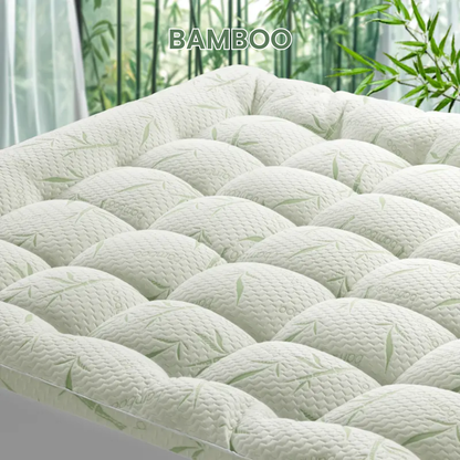 CloudMattress™ Bamboo Cooling Mattress Topper for Back & Hip Relief