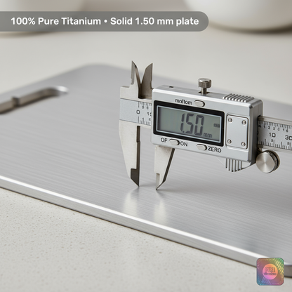 TitanBoard™ - 100% Pure Titanium Cutting Board