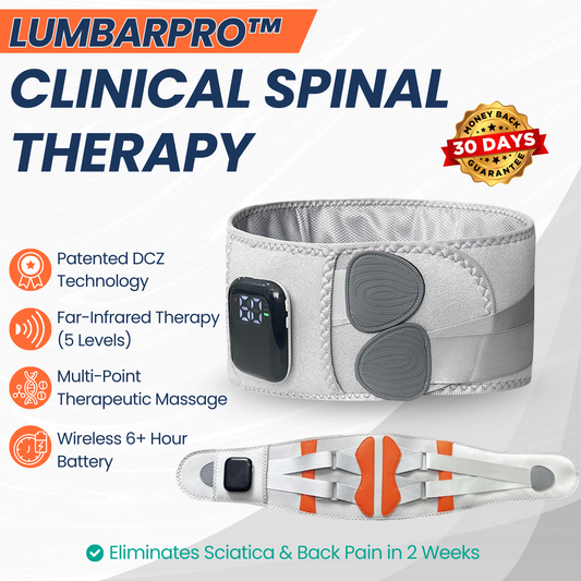 LumbarPro™ by HMZ - Heated Massage Lumbar Support Belt