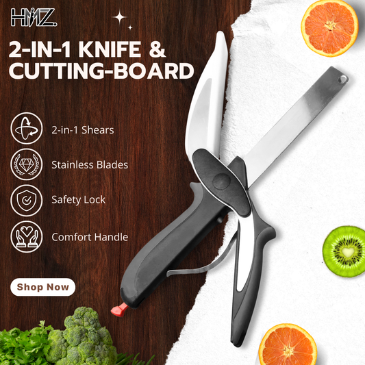 HMZ© SliceMate™ - 2in1 Knife and Cutting Board