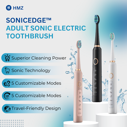 HMZ© Sonic Edge™ -  Adult Sonic Electric Toothbrush