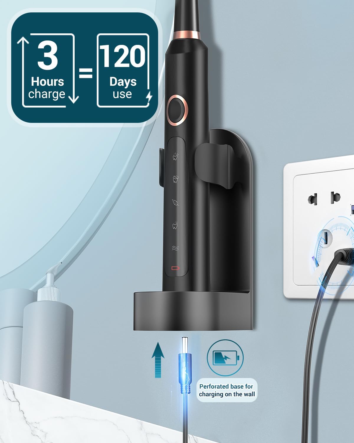 HMZ© Sonic Edge™ -  Adult Sonic Electric Toothbrush