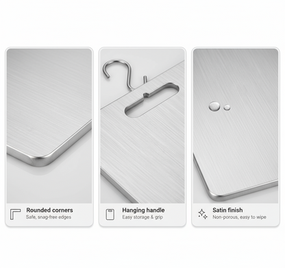 TitanBoard™ - 100% Pure Titanium Cutting Board