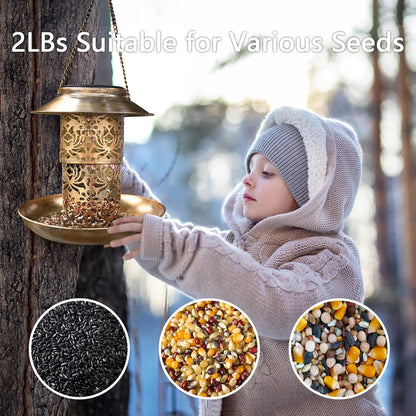 Hoomaze™ Birdy - Decorative Bird Feeder With Solar Light