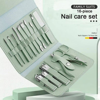 HMZ© Pro Clippers™ Portable Nail Care Kit - Essential Tools for Perfect Nails (12/16pcs)