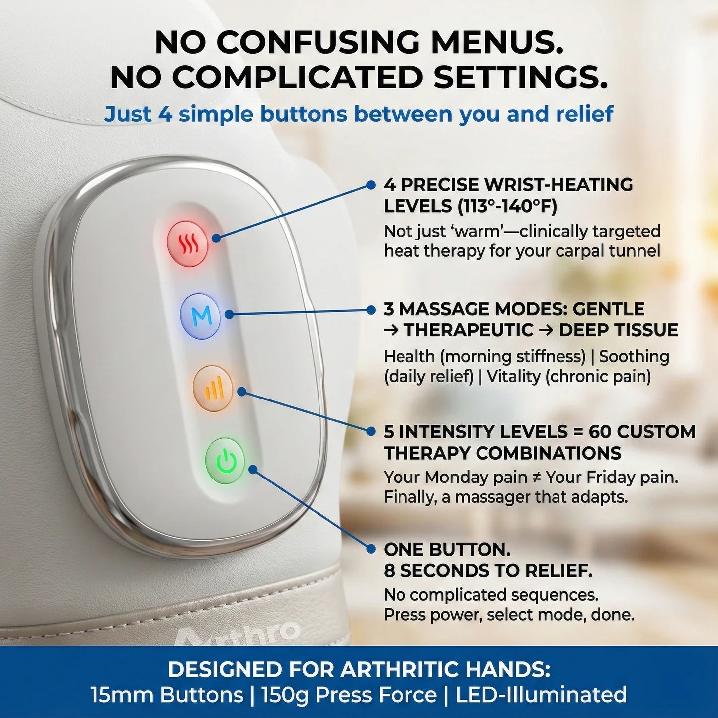 The Original Arthro™ HMZ  3-in-1 Hand Massager