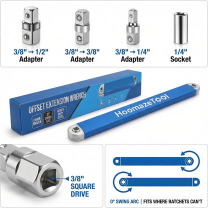 HoomazeTool™ - Offset Extension Wrench